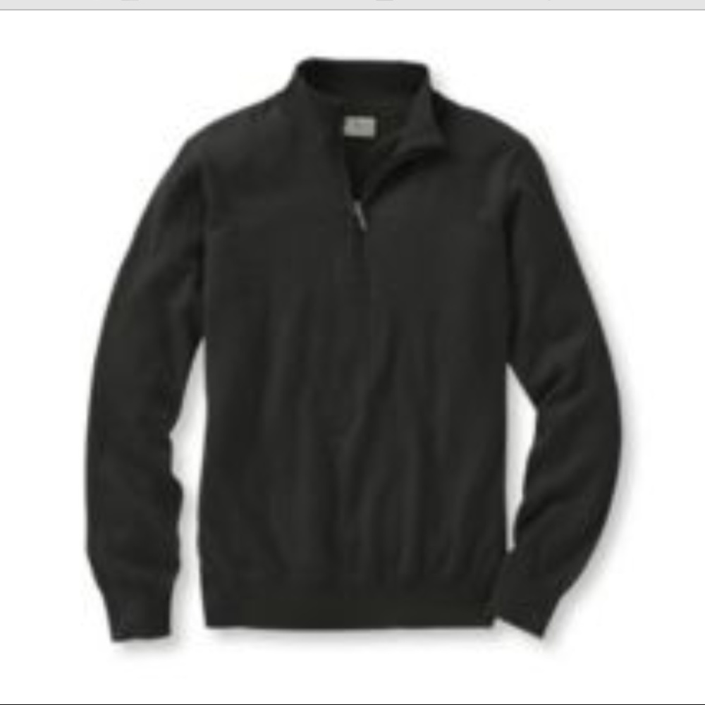 Gray super warm half zip sweater